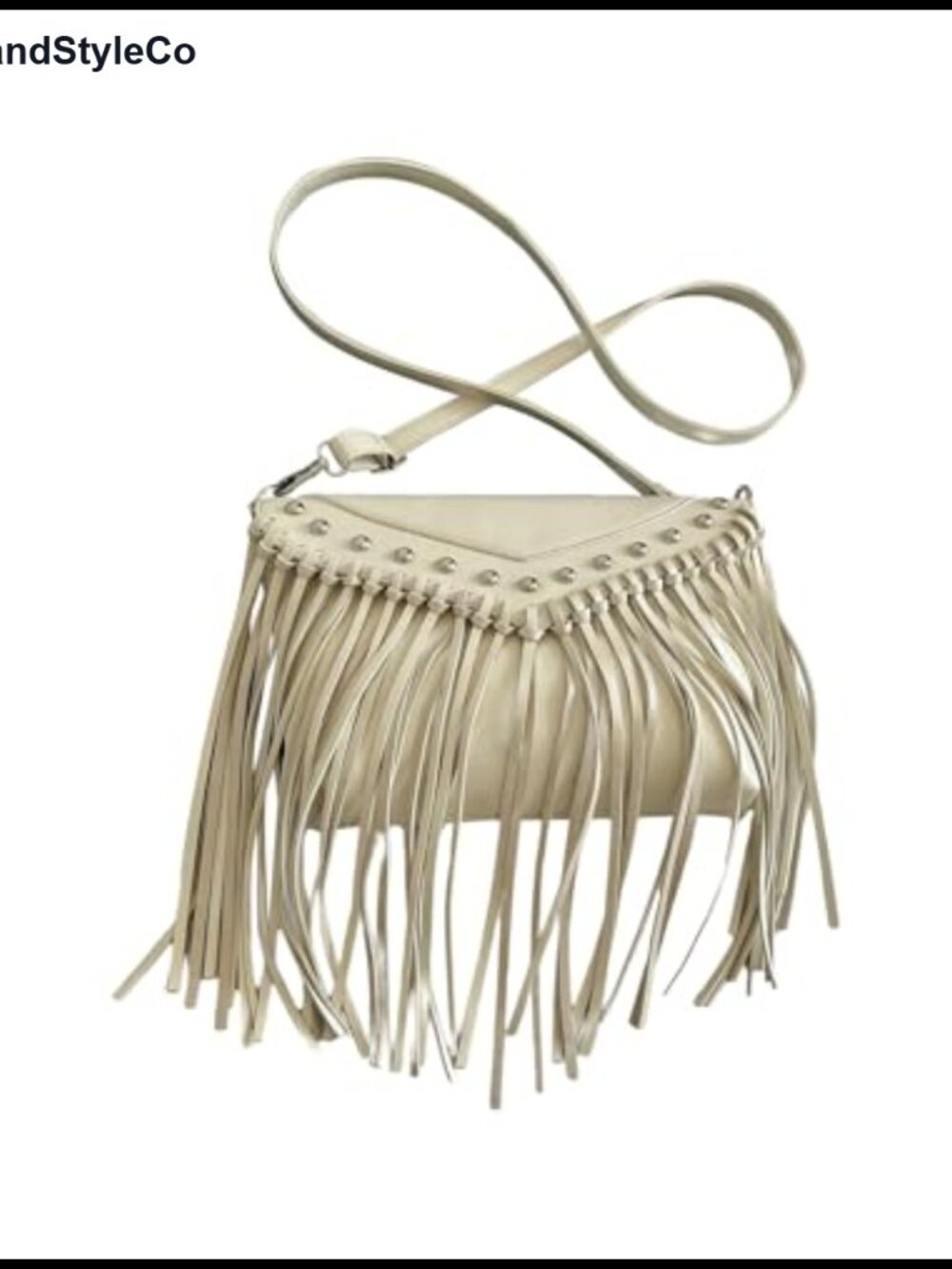 Fringe Purse PU Leather Studded Tassel Western Crossbody Bag Flap